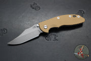 Hinderer XM-18 3.5"- NON FLIPPER- Bowie Edge- Working Finish Ti And Coyote G-10- Working Finish S45VN Steel Blade