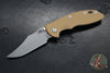 Hinderer XM-18 3.5"- NON FLIPPER- Bowie Edge- Working Finish Ti And Various G-10 Handles- Working Finish S45VN Steel Blade