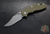 Hinderer XM-18 3.5"- NON FLIPPER- Bowie Edge- Working Finish Ti And Various G-10 Handles- Working Finish S45VN Steel Blade