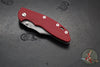 Hinderer XM-18 3.5"- NON FLIPPER- Bowie Edge- Working Finish Ti And Red G-10- Working Finish S45VN Steel Blade