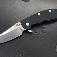 Hinderer XM-18 3.5"- Sheepsfoot- Stonewash Blue Titanium Handle- Various G-10- Stonewashed S45VN Steel Blade