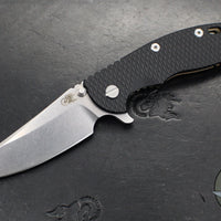 Hinderer XM-18 3.5"- Sheepsfoot- Stonewash Bronze Finished Titanium Handle- Various G-10- Stonewash S45VN Steel Blade