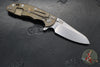 Hinderer XM-18 3.5"- Sheepsfoot- Stonewash Bronze Finished Titanium Handle- Various G-10- Stonewash S45VN Steel Blade