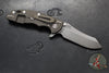 Hinderer XM-18 3.5"- Skinner Edge- Battle Bronze Ti And OD Green G-10- Working Finish Blade- S45VN