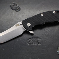 Hinderer XM-18 3.5"- Skinner Edge-Stonewash Finished Ti And Black G-10- Stonewash Finished Blade- S45VN