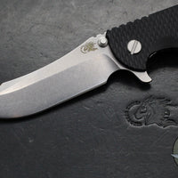 Hinderer XM-18 3.5"- Skinner Edge-Stonewash Finished Ti And Black G-10- Stonewash Finished Blade- S45VN