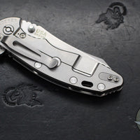 Hinderer XM-18 3.5"- Skinner Edge-Stonewash Finished Ti And Black G-10- Stonewash Finished Blade- S45VN