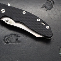 Hinderer XM-18 3.5"- Skinner Edge-Stonewash Finished Ti And Black G-10- Stonewash Finished Blade- S45VN