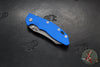 Hinderer XM-18 3.5"- Skinner Edge-Working Finish Ti And Blue G-10- Working Finish Blade- S45VN