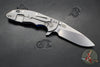 Hinderer XM-18 3.5"- Slicer Edge- Stonewash Finished Titanium and Blue G-10- Stonewash Finished S45VN Blade