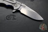 Hinderer XM-18 3.5"- Slicer Edge- Stonewash Finished Titanium and Blue G-10- Stonewash Finished S45VN Blade