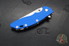 Hinderer XM-18 3.5"- Slicer Edge- Stonewash Finished Titanium and Blue G-10- Stonewash Finished S45VN Blade