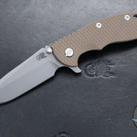 Hinderer XM-18 3.5" Spanto Edge- Battle Blue Ti And Various G-10 Handles- Working Finish S45VN Steel Blade