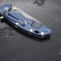 Hinderer XM-18 3.5" Spanto Edge- Battle Blue Ti And Various G-10 Handles- Working Finish S45VN Steel Blade