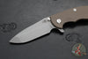 Hinderer XM-18 3.5" Spanto Edge- Battle Bronze Finished Ti And FDE G-10- Working Finish S45VN Steel Blade