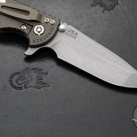 Hinderer XM-18 3.5" Spanto Edge- Battle Bronze Finished Ti And FDE G-10- Working Finish S45VN Steel Blade