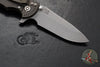 Hinderer XM-18 3.5"- Spearpoint- Battle Bronze Finished Titanium And FDE G-10 Handle- Working Finish S45VN Steel Blade