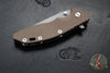 Hinderer XM-18 3.5"- Spearpoint- Battle Bronze Finished Titanium And FDE G-10 Handle- Working Finish S45VN Steel Blade