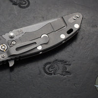 Hinderer XM-18 3.5"- Spearpoint-  Working Finish Ti and Red G-10 Handle- Working Finish S45VN Blade