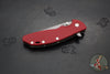 Hinderer XM-24 4.0"- Spanto Edge- Battle Bronze Ti And Red G-10 Handle- Working Finish S45VN Blade