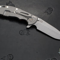 Hinderer XM-24 4.0"- Spanto Edge- Working Finish Ti And Red G-10 Handle- Working Finish S45VN Blade