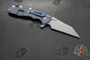 Hinderer XM-24 4.0"- Skinny Wharncliffe Edge- Battle Blue Titanium And Various G-10 Handles- Working Finish S45VN Blade