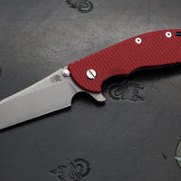 Hinderer XM-24 4.0"- Skinny Wharncliffe Edge- Battle Blue Titanium And Various G-10 Handles- Working Finish S45VN Blade