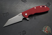 Hinderer XM-24 4.0"- Skinny Wharncliffe Edge- Battle Blue Titanium And Various G-10 Handles- Working Finish S45VN Blade