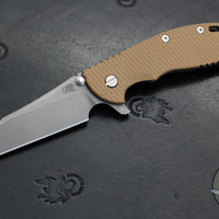 Hinderer XM-24 4.0"- Skinny Wharncliffe Edge- Battle Bronze Titanium And Various G-10 Handles- Working Finish S45VN Blade