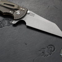 Hinderer XM-24 4.0"- Skinny Wharncliffe Edge- Battle Bronze Titanium And Various G-10 Handles- Working Finish S45VN Blade