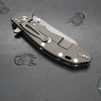 Hinderer XM-24 4.0"- Skinny Wharncliffe Edge- Battle Bronze Titanium And Various G-10 Handles- Working Finish S45VN Blade