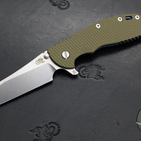 Hinderer XM-24 4.0"- Skinny Wharncliffe Edge- Stonewash Blue Finished Titanium And Various G-10 Handles- Stonewash S45VN Blade