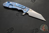 Hinderer XM-24 4.0"- Skinny Wharncliffe Edge- Stonewash Blue Finished Titanium And Various G-10 Handles- Stonewash S45VN Blade