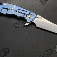 Hinderer XM-24 4.0"- Skinny Wharncliffe Edge- Stonewash Blue Finished Titanium And Various G-10 Handles- Stonewash S45VN Blade