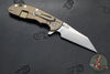 Hinderer XM-24 4.0"- Skinny Wharncliffe Edge- Stonewash Bronze Finished Titanium And Various G-10 Handles- Stonewash S45VN Blade