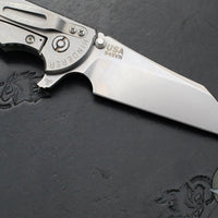 Hinderer XM-24 4.0"- Skinny Wharncliffe Edge- Stonewash Finished Titanium And Various G-10 Handles- Stonewash S45VN Blade