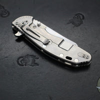 Hinderer XM-24 4.0"- Skinny Wharncliffe Edge- Stonewash Finished Titanium And Various G-10 Handles- Stonewash S45VN Blade