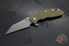 Hinderer XM-24 4.0"- Skinny Wharncliffe Edge- Working Finish Titanium And Various G-10 Handles- Working Finish S45VN Blade