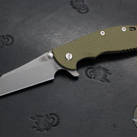 Hinderer XM-24 4.0"- Skinny Wharncliffe Edge- Working Finish Titanium And Various G-10 Handles- Working Finish S45VN Blade