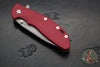 Hinderer XM-24 4.0"- Spearpoint- Battle Bronze Ti And Red G-10 Handle- Working Finish S45VN Blade