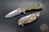Hinderer XM-18 3.25"- Spearpoint- Stonewash Bronze Finished Titanium and Various G-10 Handle Scales- Stonewash Finished S45VN Steel Blade