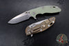 Hinderer XM-18 3.25"- Spearpoint- Stonewash Bronze Finished Titanium and Various G-10 Handle Scales- Stonewash Finished S45VN Steel Blade