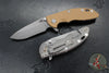 Hinderer XM-18 3.25"- Spearpoint- Working Finish Titanium and Various G-10 Handle Scales- Working Finish S45VN Steel Blade