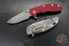Hinderer XM-18 3.25"- Spearpoint- Working Finish Titanium and Various G-10 Handle Scales- Working Finish S45VN Steel Blade