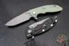 Hinderer XM-18 3.5" Spanto Edge- Battle Black DLC Finished Titanium And Various G-10 Handle Scales- Working Finish Magnacut Steel Blade