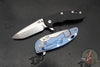 Hinderer XM-18 3.5" Spanto Edge- Bead Blast Blue Finished Titanium And Various G-10 Handle Scales- Stonewash Magnacut Steel Blade