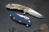 Hinderer XM-18 3.5" Spanto Edge- Bead Blast Bronze Finished Titanium And Various G-10 Handle Scales- Stonewash Magnacut Steel Blade