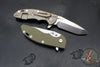 Hinderer XM-18 3.5" Spanto Edge- Bead Blast Bronze Finished Titanium And Various G-10 Handle Scales- Stonewash Magnacut Steel Blade