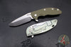Hinderer XM-18 3.5" Spanto Edge- Bead Blast Green Finished Titanium And Various G-10 Handle Scales- Stonewash Magnacut Steel Blade