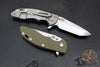 Hinderer XM-18 3.5" Spanto Edge- Bead Blast Titanium And Various G-10 Handle Scales- Stonewash Magnacut Steel Blade